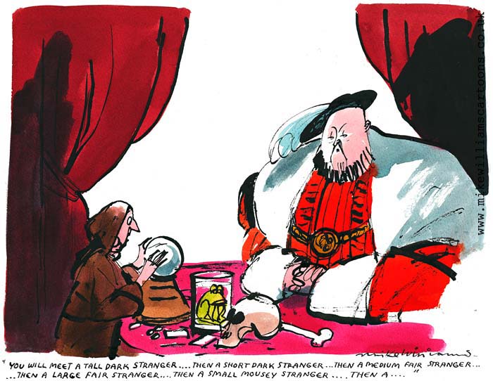 Predictions for Henry cartoon by Mike Williams